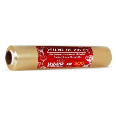 Imagem de Filme Plástico para Alimentos PVC 28CM X 300M Refil Alta Aderência Transparente Vabene