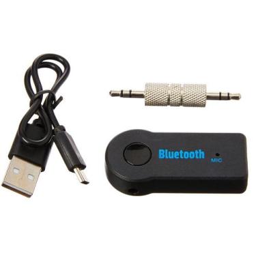 Imagem de Adaptador Receiver Bluetooth P2 Receiver P3 Musica - PONTO DO NERD