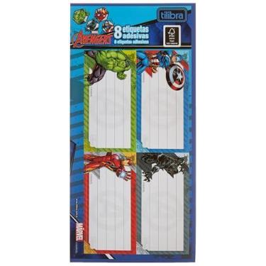 Imagem de Etiqueta Escolar Decorada Avengers C/8Etiq. 100X208Mm - TILIBRA