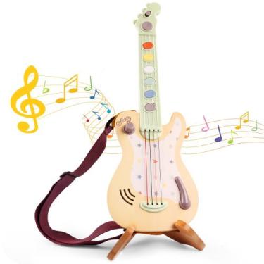 Imagem de Guitarra Elétrica de Brinquedo FReniland Estilo Rock com Cordas