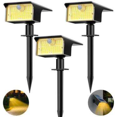 Imagem de Sensor de movimento Solar Spot Lights nipify, pacote com 3, 62 LED, br