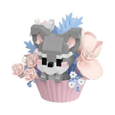 Imagem de Boneco De Panda Cartoon Fofo Em Bloco De Montar, Ornamento De Brinqued