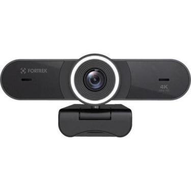 Imagem de Webcam Vision 40 Fortrek 4K Ultra HD Com Ring Light Para Videochamadas