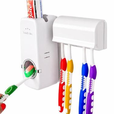 Imagem de Dispenser de Pasta de Dente Automático á Vácuo e Suporte de Escova Por