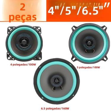 Imagem de Subwoofer Universal HiFi Para Carro, 2PCS De Alto-falantes Coaxiais De