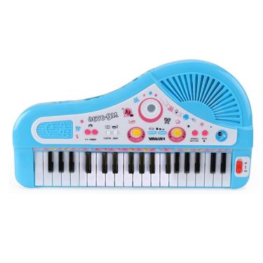Imagem de 37 Chaves Crianças Piano Musical Piano Eletrônico Teclado Brinquedo Instrumento Musical com Microfone para Meninos Meninas Mais de 3 Anos de Idade
