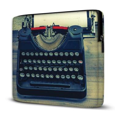 Imagem de Capa para Notebook Isoprene Máquina Escrever 15 Polegadas Com Bolso-Unissex