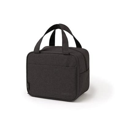 Imagem de Lancheira isolada, bolsa portátil Bento, recipiente de refeições, refrigerador térmico, impermeável, caixa de frutas de grande capacidade para escola, escritório, trabalho, piquenique, suprimentos para estudantes de volta às aulas (preto)