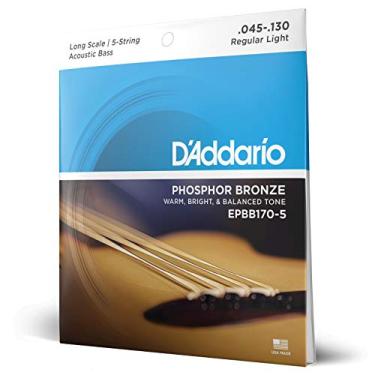 Imagem de Encordoamento Para Baixolão 5 Cordas Escala Longa .045-.130 D'Addario Phosphor Bronze EPBB170-5