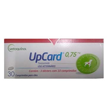 Imagem de Diurético Vetoquinol UpCard para Cães 0,75 Mg - 30 Comprimidos