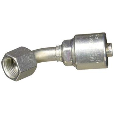 Imagem de Gates G25174-0808 fêmea JIC 37 flare giratório - tubo curvado 45 (MegaCrimp)