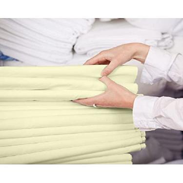 Imagem de Lençol Palha Clinica Hospital Maca Hotel Algodão Percal 150 Fios