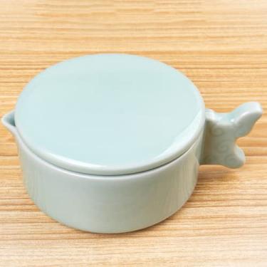 Imagem de XIALON Caixa de tinta multifuncional de cerâmica de 10 cm, pincel de caligrafia para estudantes, ferramenta de escrita