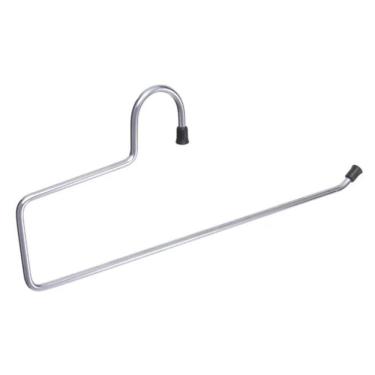 Imagem de Kit 10 Cabides Calceiros - Cabide Para 1 Calça Cromado Luxo