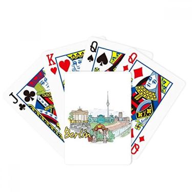 Imagem de DIYthinker Baralho de pôquer Germany Berlin Landmark Architecture Presente de jogo de mesa