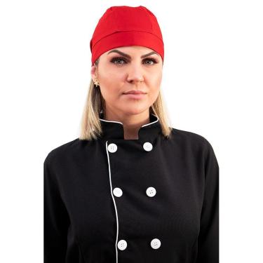 Imagem de Bandana de amarrar Chef Padeiro Confeiteiro Garçons Cozinheiro Algodão