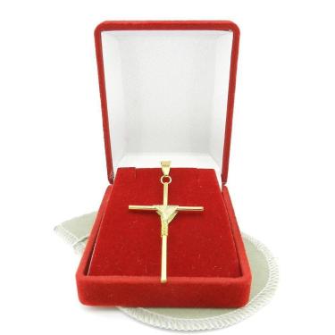 Imagem de Pingente Cruz Palito 45Mm Folheado Ouro Pi135