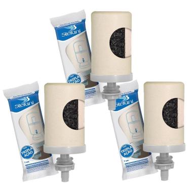 Imagem de Kit 3 Velas Esterilizante Tripla Ação Stefani para Filtros de Barro