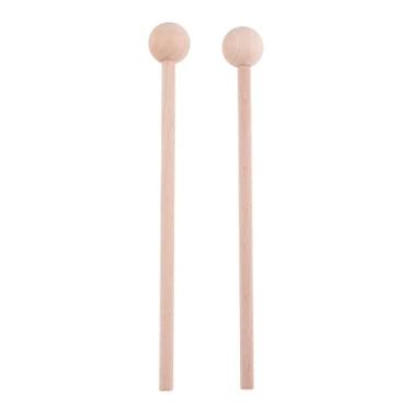 Imagem de simhoa 2 peças de substituição de marretas para tambor de percussão 22 cm/42 cm para presente infantil - conforme descrito, 22 cm