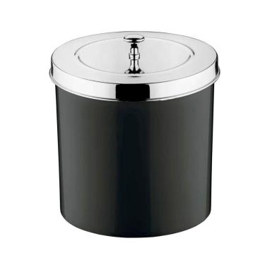Imagem de Lixeira para Pia 5 Litros Preto Cromado Colore Future 551cr