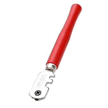 Imagem de Tingpai Cortador de vidro de 6 rodas multifuncional cortador de espelho de telha de vidro o de madei estilo lápis rolo de corte de vidro