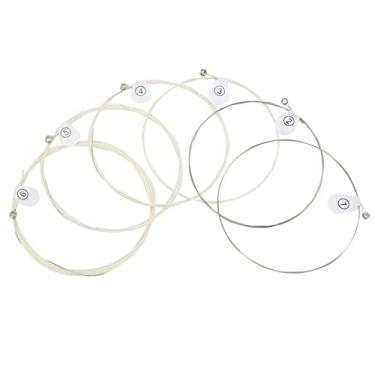 Imagem de 6 PeçAs Cordas de Guitarra eléTrica, Corda de Baixo de Metal Com Ponta de Bola para Baixo de Guitarra eléTrica