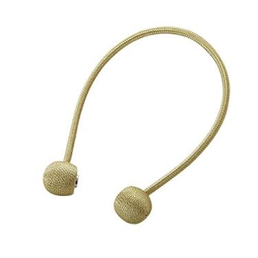 Imagem de Suportes de cortina Corda de ligação de bola de borla versátil criativa para casa Cinto de ligação de cortina simples fivela de corda de adsorção magnética, T3,4 pcs