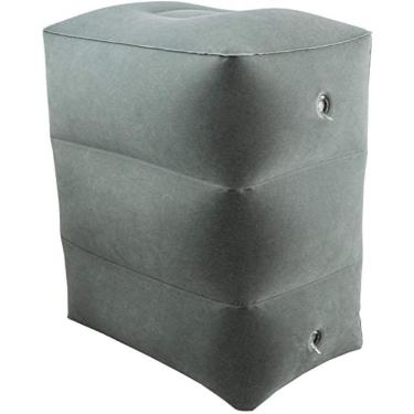 Imagem de Apoio Inflável Pé Pés Avião Viagem Almofada Criança Cinza