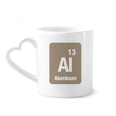 Imagem de Al Aluminum Chemical Element caneca chem café cerâmica copo de coração de vidro