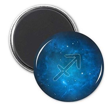 Imagem de Adesivo de decoração de ímã de geladeira com constelação do zodíaco de sagitário noite estrelada
