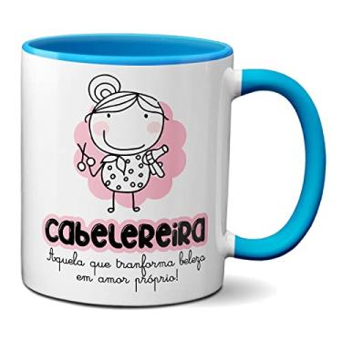 Imagem de Caneca Cabelereira A Que Transforma Beleza Em Amor Próprio (Azul)
