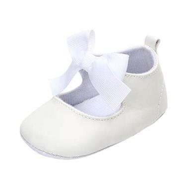 Imagem de Sapatos de princesa andadores sapatos infantis para meninas sapatos macios para meninos sapatos de bebê gênero roupas neutras para bebês, Branco, 0-3 meses