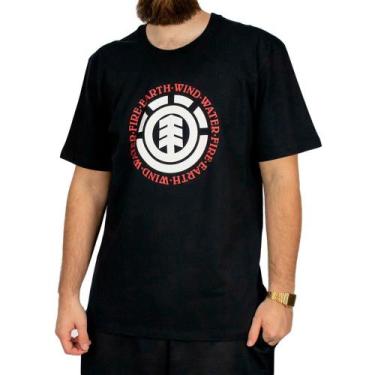 Imagem de Camiseta Element Seal Perennial Masculina Preto