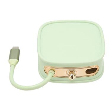 Imagem de Hub USB C, 4K 30Hz PD Carregamento RJ45 Interface 10 Em 1 USB C Docking Station para Telefone (Verde)