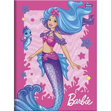 Imagem de Caderno Brochura 1/4 Capa Dura Barbie Mermaid Power 80Fls. Pacote Com 10-98308