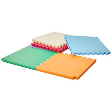 Imagem de Kit 6 Tatames Tapetes EVA Coloridos 50x50x3cm 30mm