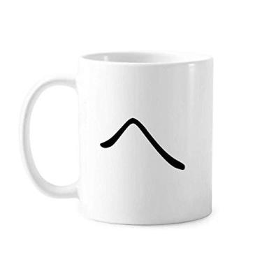 Imagem de Caneca de cerâmica do personagem Hiragana japonês, copo de porcelana de café