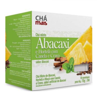 Imagem de Chá de Abacaxi com Hortela e Chá Verde com Gengibre 10 Sachês Chá Mais 