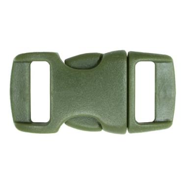 Imagem de Fivelas de liberação lateral – Fivelas contornadas de 9,5 cm – Ferramenta de artesanato ideal para coleiras de animais, mochilas, joias e acessórios caseiros e muito mais – Pacotes de 1000 peças (verde militar)