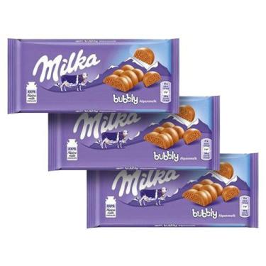 Imagem de Chocolate Milka Bubbly Alpine Milk 3Un De 90G Cada