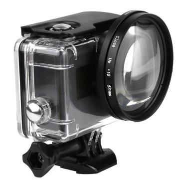 Imagem de Lente Ampliação / Lupa 10x 58mm Para GoPro Hero 5/6/7 Black
