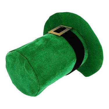 Imagem de Beaupretty 1 Unidade chapéu de show verde st. traje de festa do dia de patrick tiara de cetim gorro para homens chapéus st. chapéu verde patrick chapéu tops verde cosplay Yingshi roupas cara