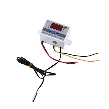 Imagem de Mini interruptor do termostato, interruptor do controlador de temperatura do controle do termostato digital de alta precisão de 12V com sonda de sensor à prova d'água