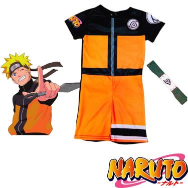 Imagem de Fantasia Infantil do Naruto com Bandana Roupa do Naruto