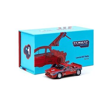 Imagem de Lancia 037 Rally Test Car Red with Graphics Martini Racing Special Edition 1/64 Diecast Model Car by Tarmac Works T64P-TL002-TEST