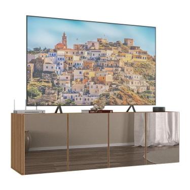 Imagem de Rack Tv Até 50 Polegadas Suspenso Com Espelhos Mp1081 Rustic Rustic