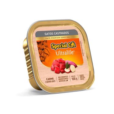 Imagem de Ração Special Cat Pate Gatos Castrados Carne 100g