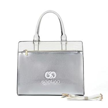 Imagem de Pasta notebook Feminina Office PU HYP001U (Prata)