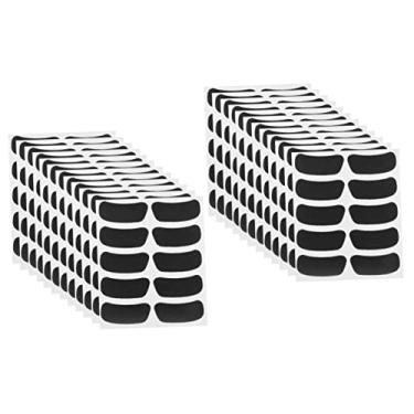 Imagem de UPKOCH 32 Folhas adesivos para os olhos compactar aplique preto adesivos de rosto filho Tapa-olho pvc autoadesivo