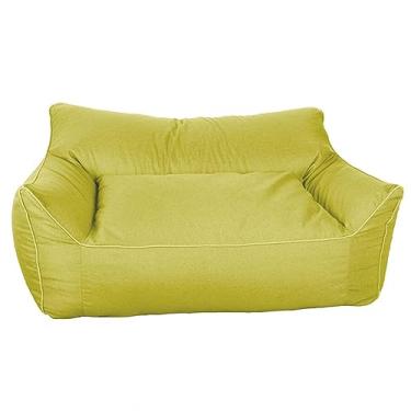 Imagem de NIBHZ Capa de sofá Bean Bag [NÃO CHEIRO] - Lona lavada - Cadeira Boss Beanbag, verde -...